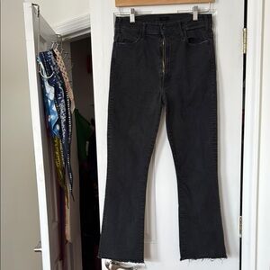 Black The Hustler Ankle Fray Jeans